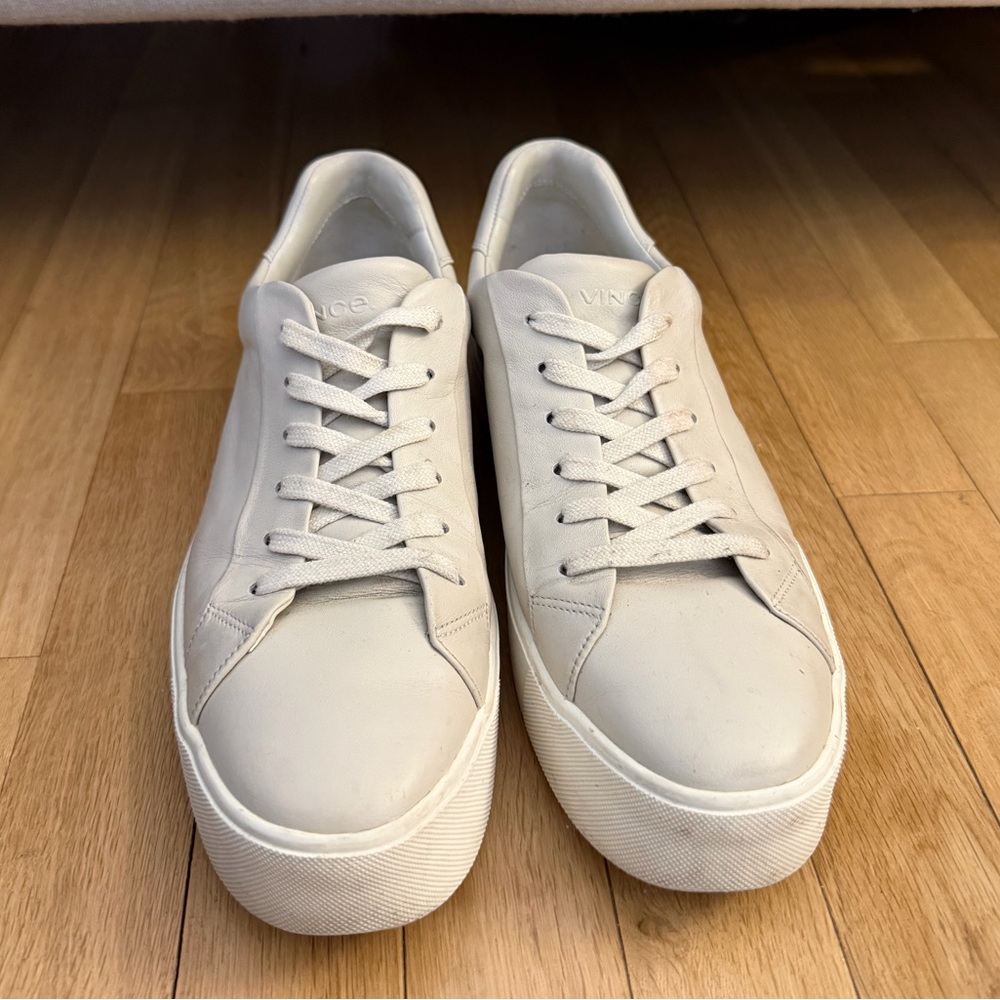 Vince Men's Off-White Leather Sneakers